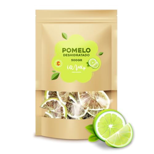 Pomelo Verde Deshidratado en tiras - Bolsa 500 gramos - Pomelo Verde Confitado - Especial Cocteleria [IAMI]