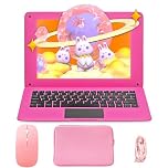 AKEDA 10.1 Inch Mini Laptop, Small Notebook with Celeron N4000, 8GB RAM, 128GB Storage, Portable Netbook for Kids Students Home Learning, Lightweight Mini PC with WiFi BT