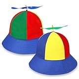 Material: Der Propellerhut besteht aus Baumwollstoff, ist leicht und langlebig, geruchlos und ungiftig, ohne Schuppen oder Verblassen. Klassischer Stil mit Vintage-Look macht diesen Hubschrauberhut zu einem notwendigen Accessoire für Ihre Party und sorgt für mehr Spaß.