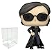 Trinity Funko Pop Protector Bundle â€“ Movies: The Matrix Resurrections â€“ Trinity Pop Figurine 3.75 Inch with Clear Plastic Pop Protector Case