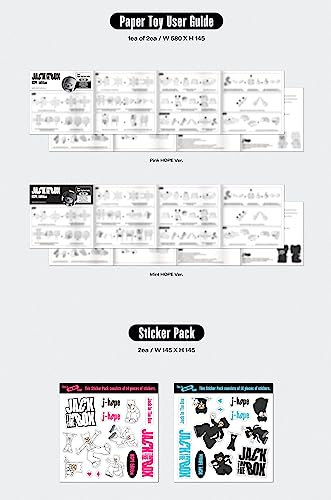 BTS J-HOPE JACK IN THE BOX 1st Album HOPE Edition CD+Poster on pack+Photobook+Lyric book+Paper+Sticker+Photocard+Tracking Sealed