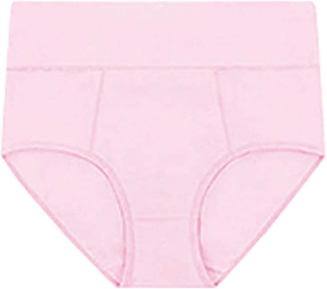 6-pack soft, full coverage double waistband panties, women's pure cotton high waist panties,