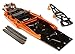 Integy RC Model C26146ORANGE Billet Machined Complete LCG Chassis Conversion Kit for Traxxas 1/10 Slash 2WD