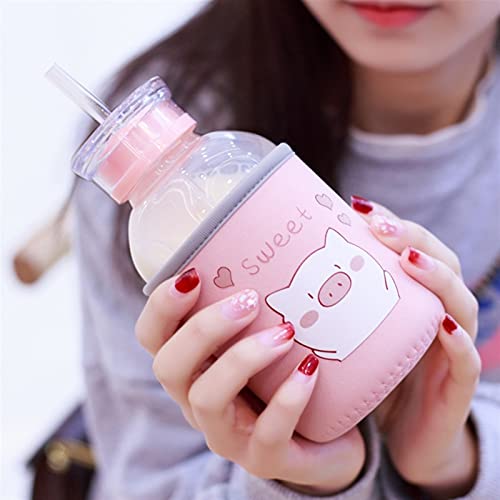 Leuke Cartoon Waterfles Beschermhoes Vacuüm Geïsoleerde Zak Glas Cup Bescherming Set Draagbare Sport Camping Water Cup… - Image 3