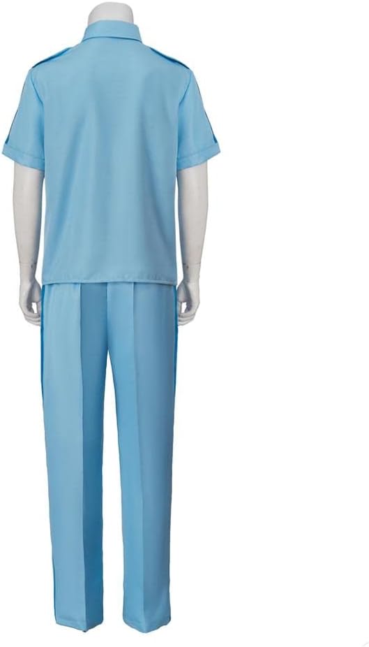 VEECOOCOS Life Aquatic with Steve Zissou Costume Men's Short Sleeve Uniform Outfit