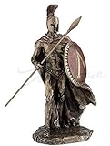 Leonidas Spartan King with Spear & Shield Statue