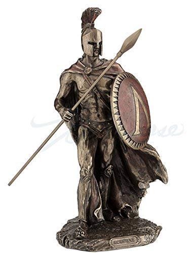 Leonidas Spartan King with Spear & Shield Statue