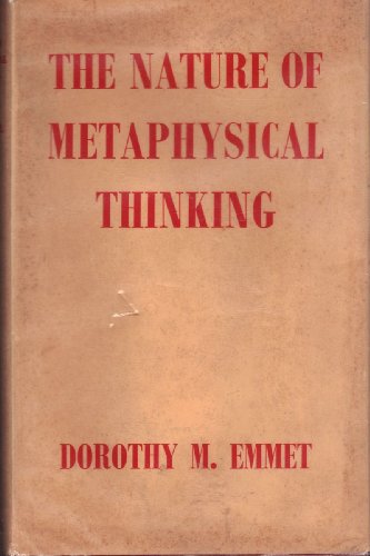 The Nature of Metaphysical Thinking B0007JQ3VY Book Cover