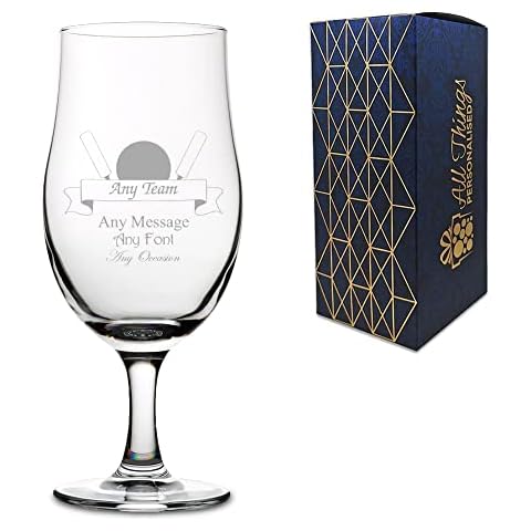 Personalised Engraved Cricket Trophy Glass Cover