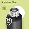 Milton Aura 1000 Thermosteel Water Bottle 1050 ml, 24 Hr Hot and Cold I Leak Proof Lid, ISI Certified I Vacuum Insulated I for Office, Gym, School I Black #4