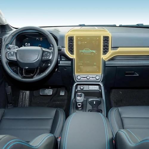 Film intérieur TPU anti-rayures Ford Ranger 2024 protection console PPF