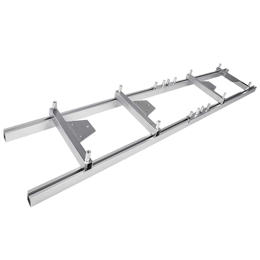 Guía de fresado guía de molino de carril se utiliza con motosierra y marco de motosierra para cortar virutas de madera, aserradero aleación de aluminio guía herramienta de carpintería