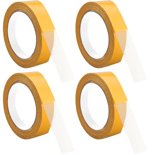 4 Rollos Cinta Adhesiva de Doble Cara para Alfombras, 20m x 50mm Cinta de Doble Cara Extrafuerte, Multifonctionnel Cinta Para...