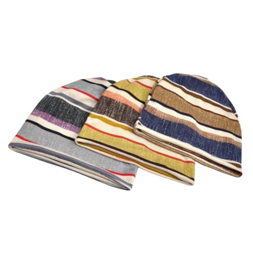 Image of Youstylo Men's Women's Slouchy Blended Cotton Summer Winter Beanie Skull Multicolor Cap - SB3036 (Free Size)