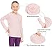 HMILES Girls Athletic Hoodie Shirts,Light Weight/Long Sleeve/Thumb Hole/Dry Fit/SPF Shirt Tops 4-14Year(Carat Pink,5-6 years)