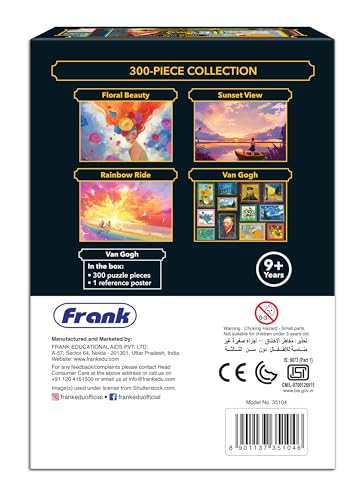 Image of Frank Van Gogh 300 Pieces Jigsaw Puzzles | Collector's Edition | Travel Friendly Mini Puzzles | Realistic Illustration Puzzle | Game for Focus & Memory | for Adults & Teenagers