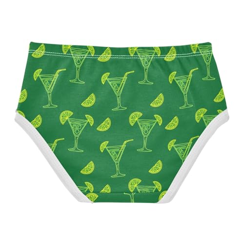 Wine Lemon Green Toddler Girls's Underwear 2T 23031802