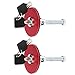 Qiilu Hood Lock, Car Universal Aluminum Alloy Engine Hood Cover Lock Key Pin Kit Safety Latch Pin(Red)