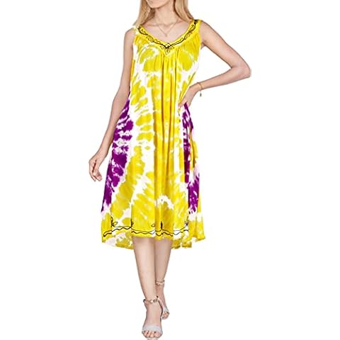 LA LEELA Mujer Vestidos Tipo Túnica Cover