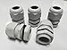 (5) 3/4 inch NPT Strain Relief Cord Grip Cable Gland with Gasket and nut Gray