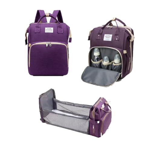 Image of EI UNION Diaper Backpack with Changing Station, Pad, Nursing Bag, Bottle Bag - Waterproof, Large Capacity, Baby Registry Search, Newborn Essentials