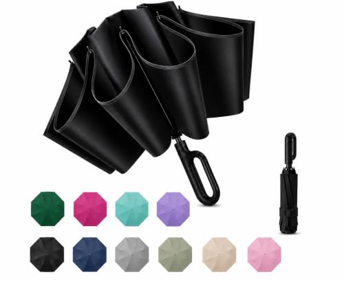 Image of Umbrella for Women | Umbrellas for Men | UV Coated 3 Fold Umbrella for Rain with Auto Open and Close Small Folding Travel-Foldable Windshield