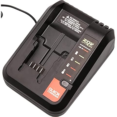 Lilocaja PCC692L Replacement for Porter Cable 20V Battery Charger Compatible with Porter Cable 20V Max Lithium Battery PCC699L PCC680L and Black & Decker 20V Max Lithium Battery LBXR20 Cover