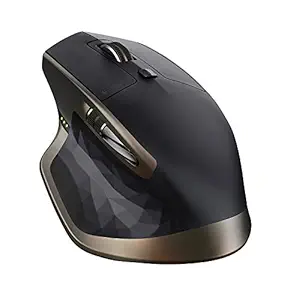 Logitech MX Master Wireless Mouse � High-Precision Sensor, Speed-Adaptive Scroll Wheel, Easy-Switch up to 3 Devices - Meteorite