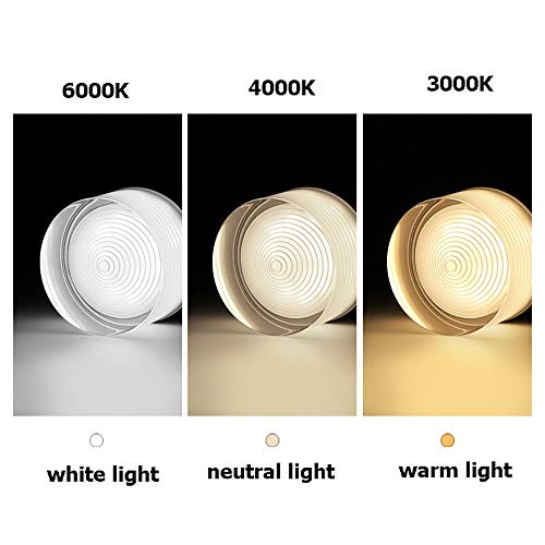 Downlight LED 3W con cristal transpirable y efecto espiral para techo 7