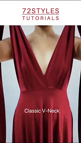 Image of 72styles Infinity Dress with Bandeau, Convertible Bridesmaid Dress, Long, Plus Size, Multi-Way Dress, Twist Wrap Dress