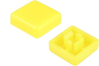 20 tapas de interruptor de botón táctil de 12 x 12 mm for interruptor micro táctil de 12 x 12 x 7,3 mm, color amarillo