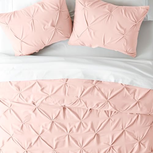 Linen Market Premium Handmade 3-Piece Pinch Pleated Duvet Cover Twin XL Size Set Ultra-Soft Microfiber, Zipper Closure, Internal Ties, Elegant Comfort & Durable - Twin XL Duvet Cover