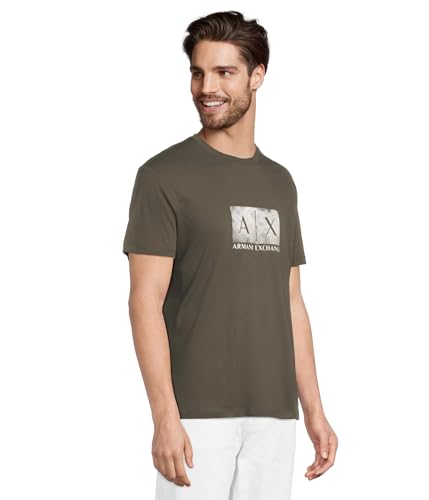Armani Exchange Men's Ax Box Logo with Palm Tree Image2