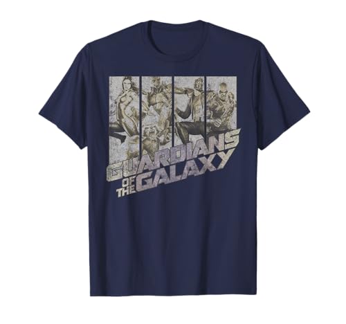 T-shirt Marvel Guardians of the Galaxy t-shirt geek vintage en coton gris pour adulte