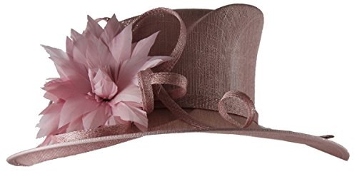 Chapeau vieux rose d'occasion en taille unique pour sublimer vos tenues de cérémonie