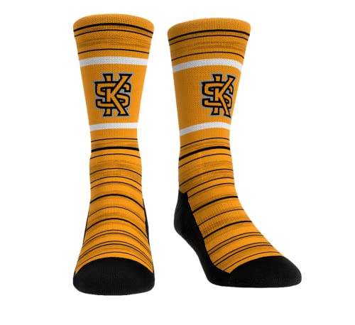 Rock 'Em NCAA Kennesaw State Owls - Classic Lines Socks (L-XL)
