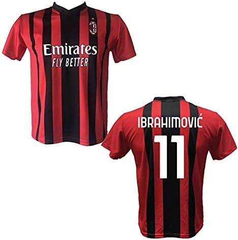 DND Di D'Andolfo Ciro Maglia Calcio Zlatan Ibrahimovic 11 A.C. Milan  Replica autorizzata 2021-2022 Taglie da Bambino e Adulto : Amazon.it:  Abbigliamento