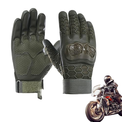 Rrlihjgu Guantes de Moto para Hombre,Guantes de Motociclismo | Guantes de Moto con Pantalla táctil y Carcasa Dura,Guantes de Motocicleta para Hombres y Mujeres, Guantes de Caza Antideslizantes para