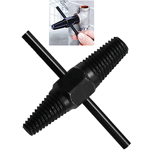 Screw Extractor- Dual-use Water Pipe Screw Removal Tool Broken Bolt Remover for 1/2 Inch 3/4 Inch Pipes Valve Faucet Easy Out Stripped Screw and Damaged Bolt Extractor for Damaged Or Broken Screws