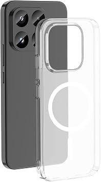 Aksesuarcim Xiaomi Mi 17T Pro ile Uyumlu Kılıfı Şeffaf İnce M-Safe Şarj Özellikli Kamera Lens Korumalı Sert Silikon Kapak London Renksiz