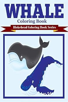 Paperback Whale Coloring Book [Large Print] Book