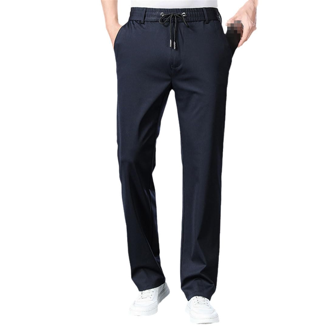 Vogrtcc Pantalon De Costume À Taille Élastique pour Hommes, Plus La Taille Slim Fit Dress Pants