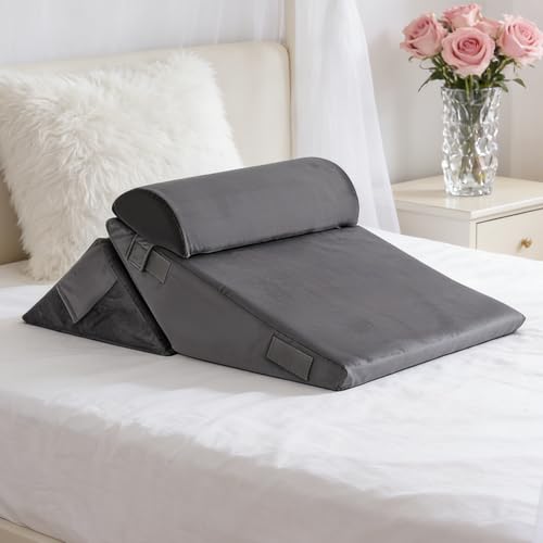 Oreiller cale ergonomique pour reflux RERD et ronflement triangle réglable - 6
