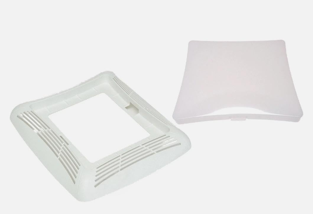 Fan Light Grill with Lens HB80RL 769RL 763N/RLN S1100802 S99111381, Replacement for NuTone OEM