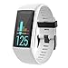 WIIKAI Compatible con Polar A3060/A370 Correas para Relojes, Correa de Pulsera de Reemplazo(Blanco, Blanca).