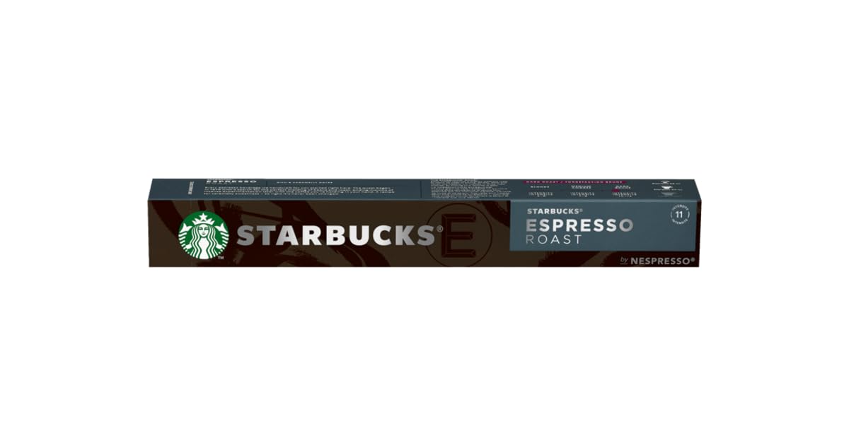 STARBUCKS Espresso Roast Coffee Pods (10 Capsules) | Bold Dark Roast | Nespresso Compatible | Single Serve-image-2