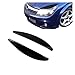 Car Front Headlight Lamp Eyebrows Eyelids Moulding Cover Trims Compatible with Opel Vauxhall Astra H MK5 2004-2009 2007 2008