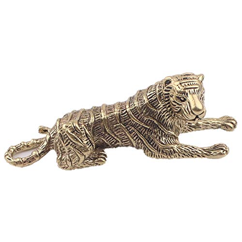 Statue tigre en laiton pour les bureaux en désordre : rangez avec style