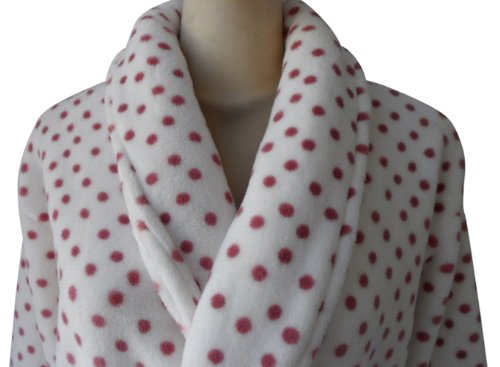 Preisvergleich Produktbild COOGDamen Morgenmantel Mehrfarbig Gebrochenes Weiß