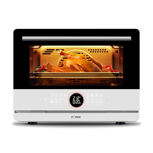 Image of FOTILE HYZK32-E3 ChefCubii 1.1 cu. ft. 4-in-1 Steam-Combi Oven with Steam-Bake, Air Fry, Convection, Dehydrator Functions, and 50 Preset Menus,White